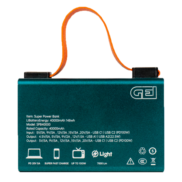 ‫‫پاوربانک 40 هزار میلی آمپر ساعت 100 وات