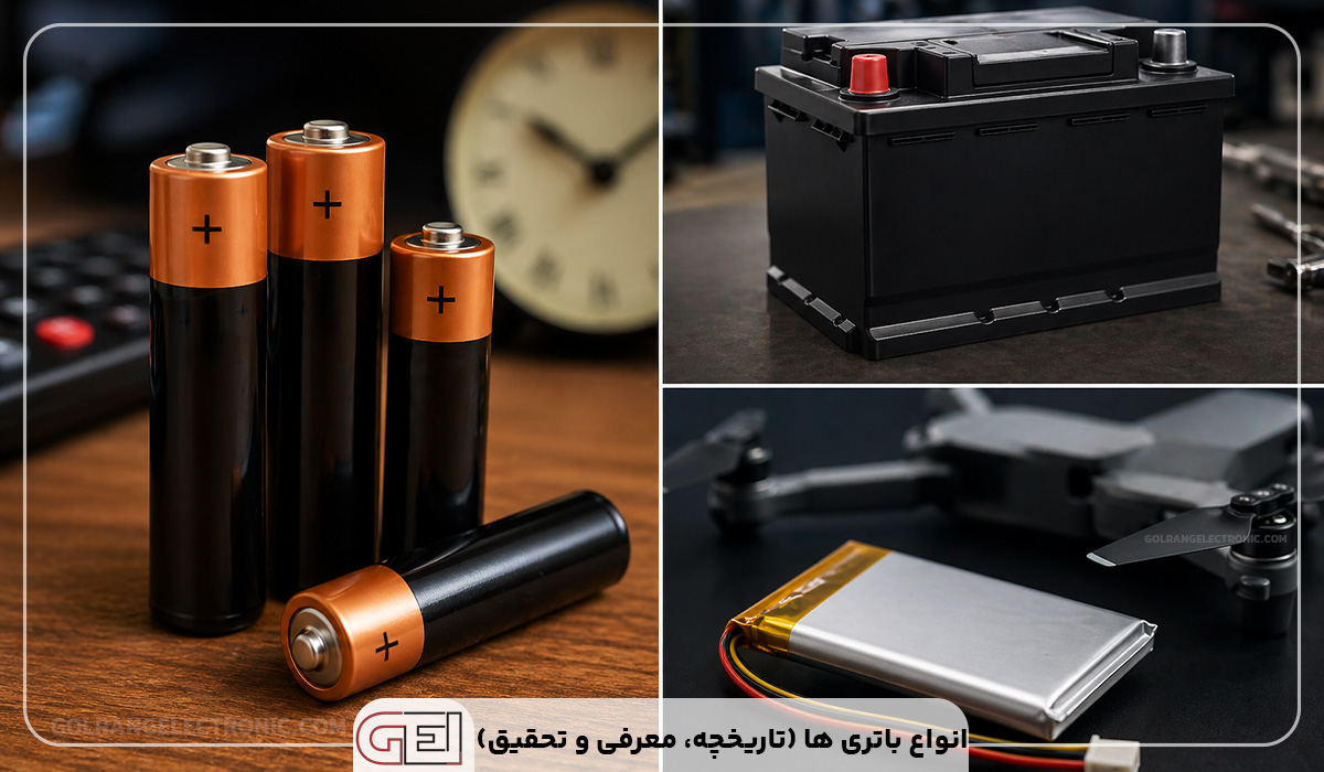 انواع باتری ها (تاریخچه، معرفی و تحقیق)