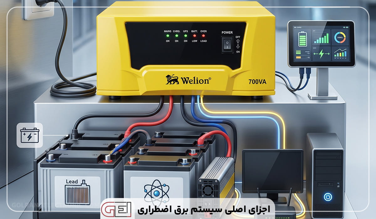 اجزای اصلی سیستم برق اضطراری