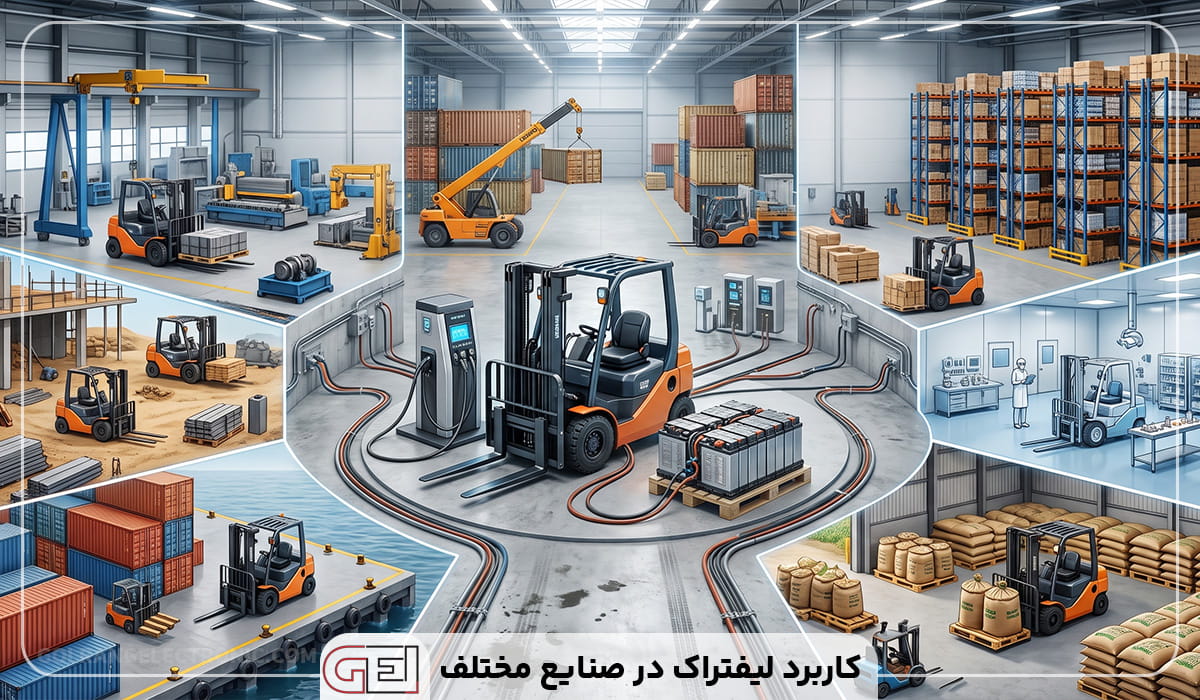 کاربرد لیفتراک در صنایع مختلف