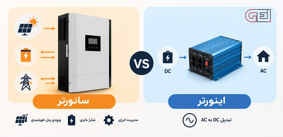 تفاوت سانورتر و اینورتر